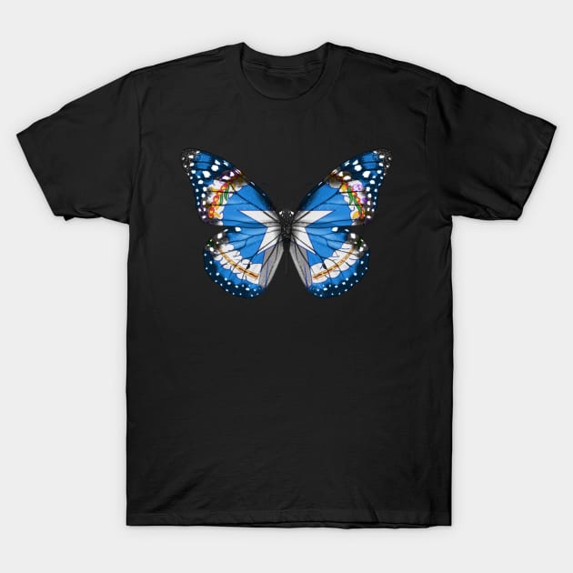 Northern Marianan Flag  Butterfly - Gift for Northern Marianan From Northern Mariana Islands T-Shirt by Country Flags